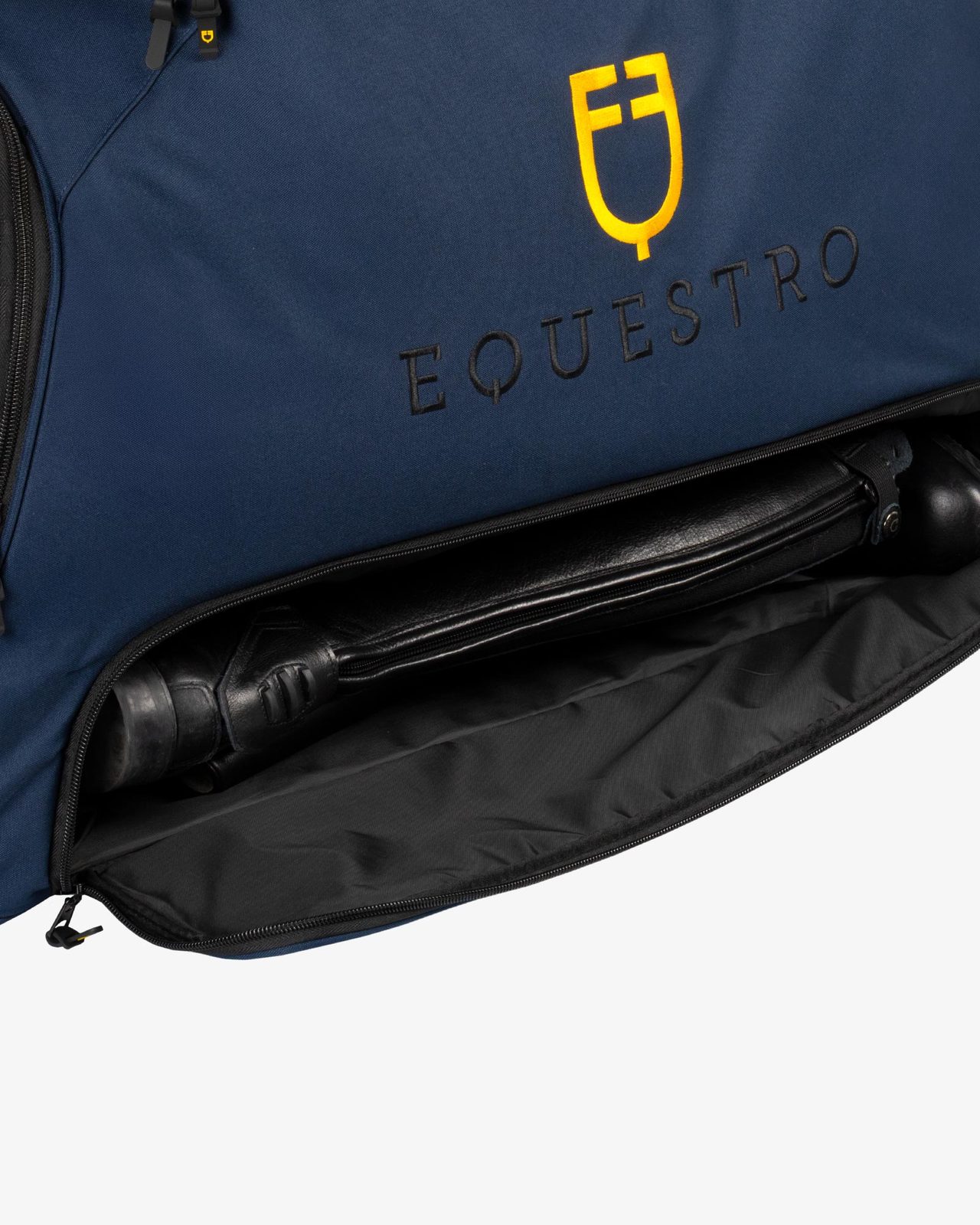 Borsa trolley con logo ricamato