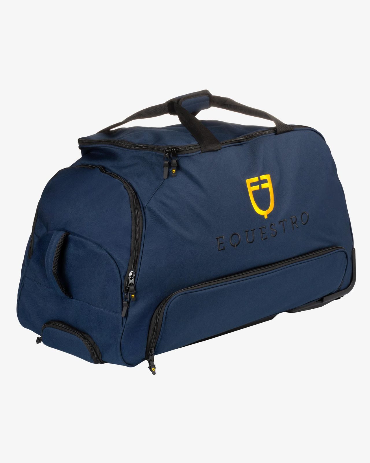 Borsa trolley con logo ricamato