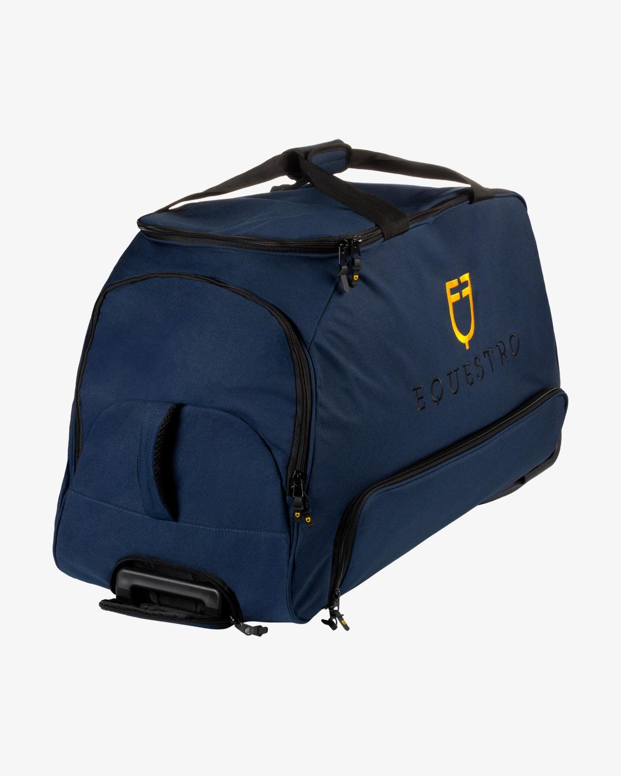 Borsa trolley con logo ricamato