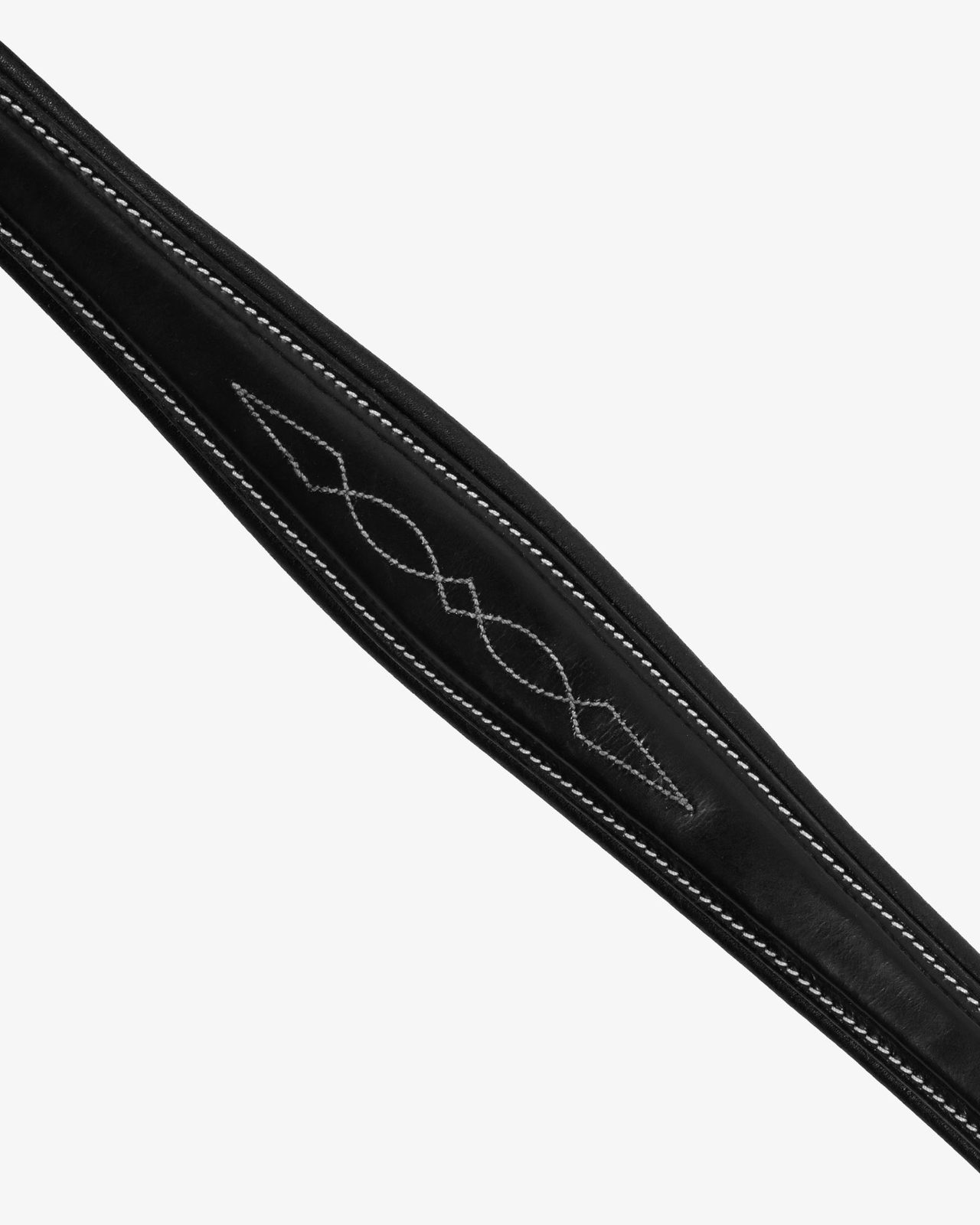 Tanned leather fork breastplate with embroideries