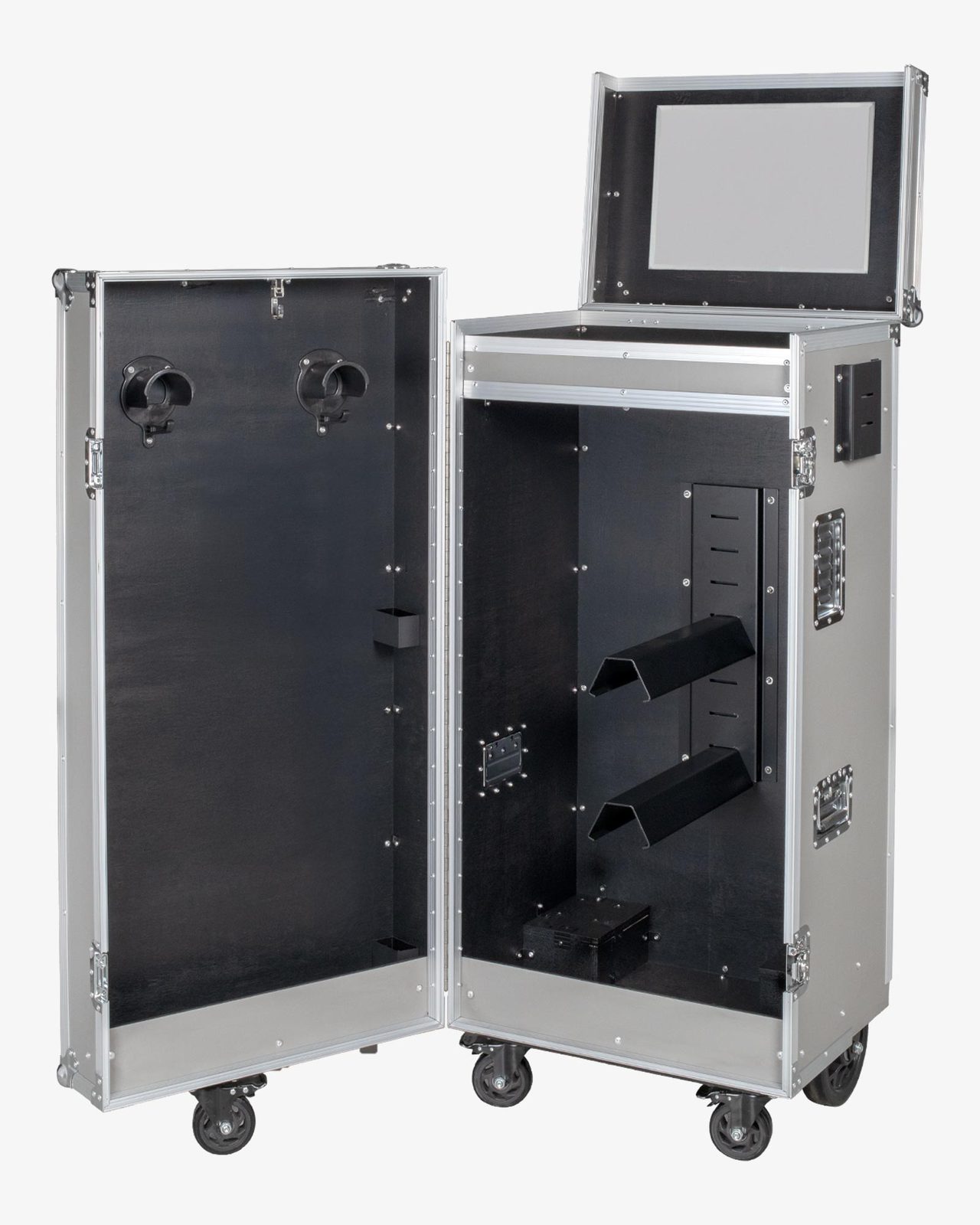Silver hardware saddle cabinet 65x62x138cm