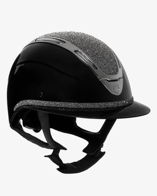 Cap Apocalypse donna calotta lucida e brillantini omologazione EN 1384-2023