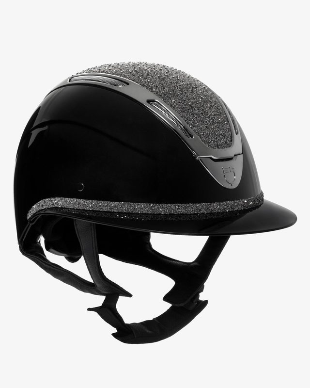 Women's Apocalypse helmet glossy shell and rhinestones homologation EN 1384-2023
