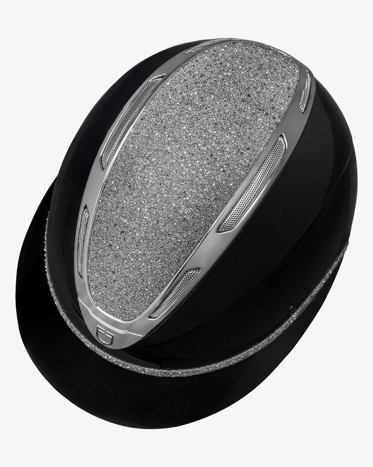 Cap Apocalypse donna calotta lucida e brillantini omologazione EN 1384-2023