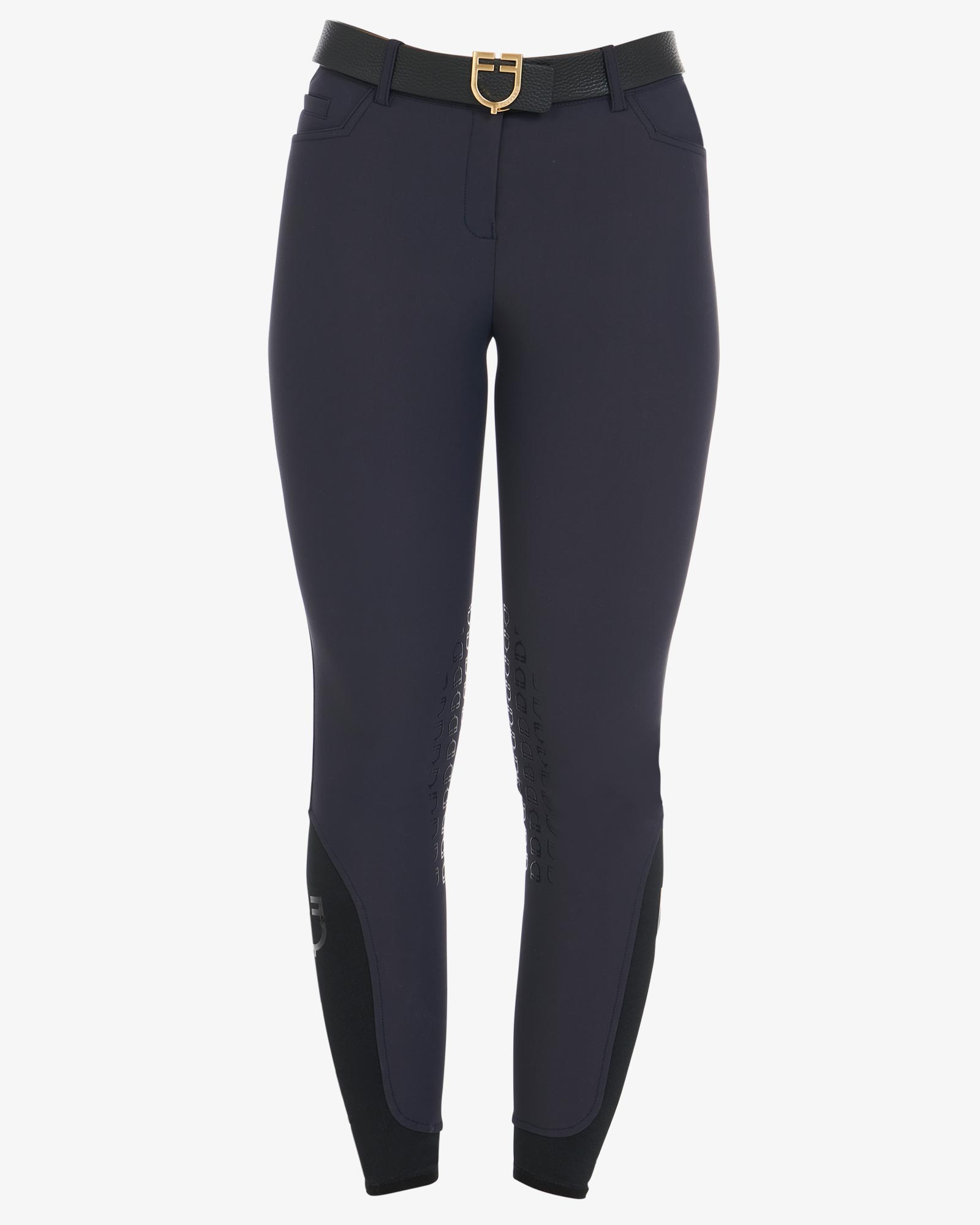 Pantaloni donna slim fit grip con logo Equestro