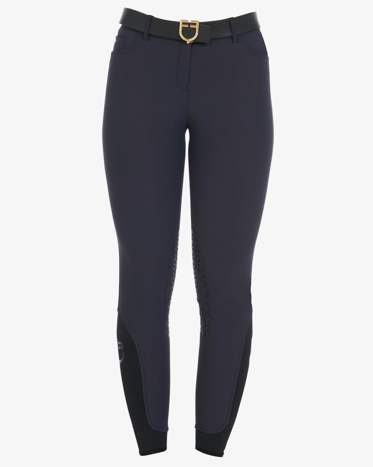 Pantaloni donna slim fit grip con logo Equestro