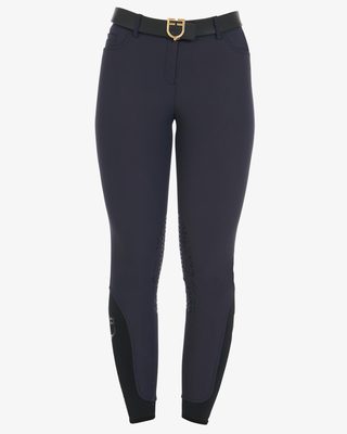Pantaloni donna slim fit grip con logo Equestro