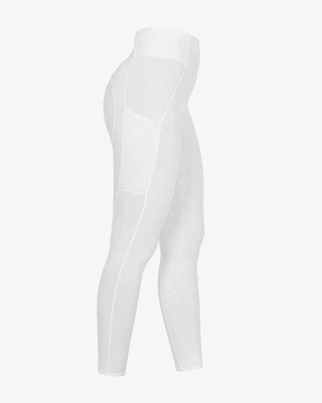 Girls' slim fit grip leggings with logo