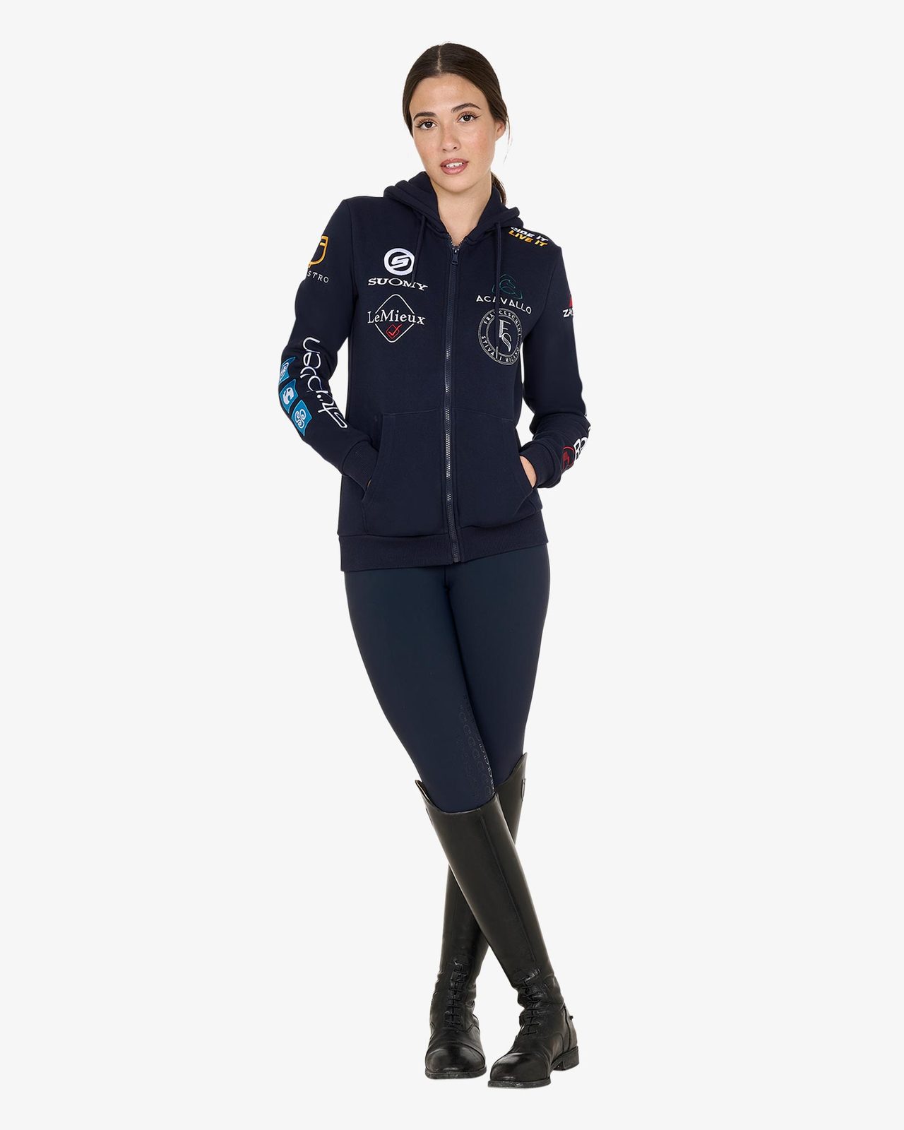 Felpa donna multilogo design 2024