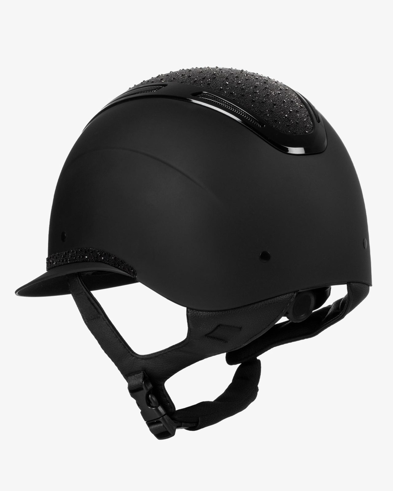 Women's Apocalypse helmet matte shell and rhinestones homologation EN 1384-2023
