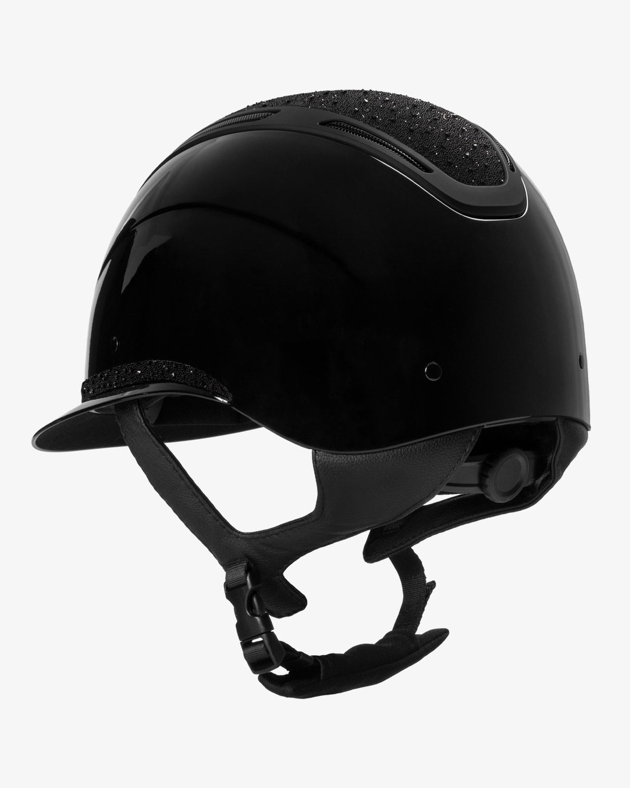 Women's Apocalypse helmet glossy shell and rhinestones homologation EN 1384-2023