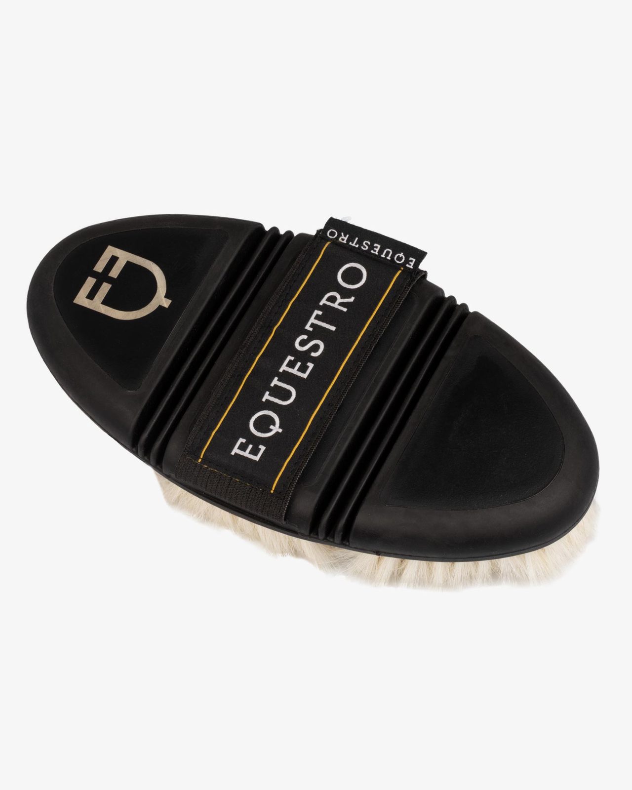 Flexible grooming brush with soft bristles