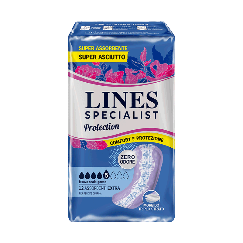 Acquista online  Lines Specialist Protection| Massima protezione LINES, minimo ingombro. Lines Specialist, prodotti per perdite di urina Assorbenti Femminili Protection Extra