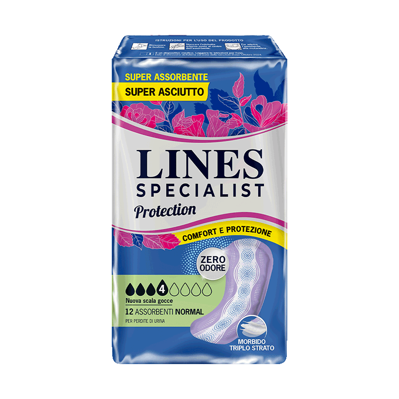 Acquista online  Lines Specialist Protection| Massima protezione LINES, minimo ingombro. Lines Specialist, prodotti per perdite di urina Assorbenti Femminili Protection Normal