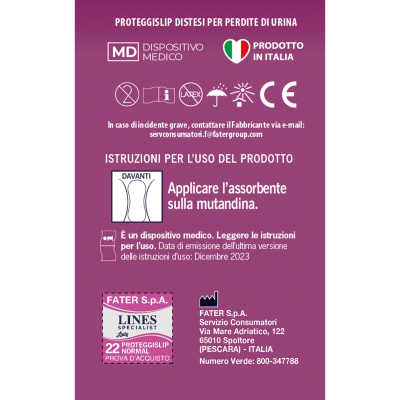 Proteggislip Femminili Lady Normal