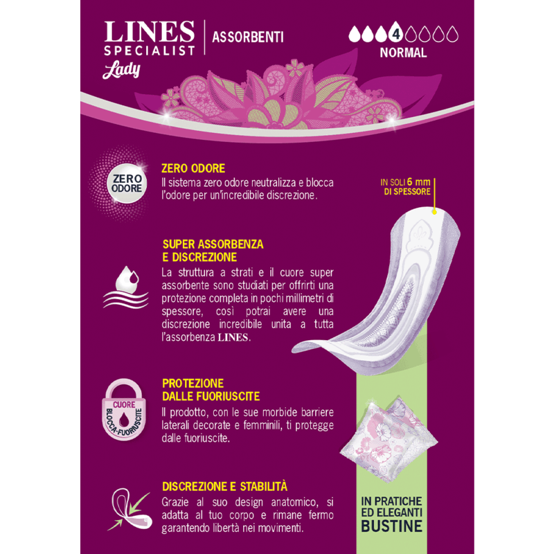 Assorbenti Femminili Lady Normal