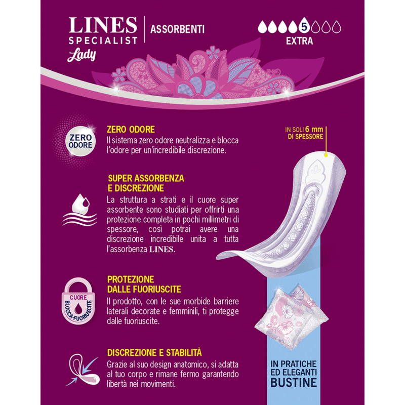 Assorbenti Femminili Lady Extra