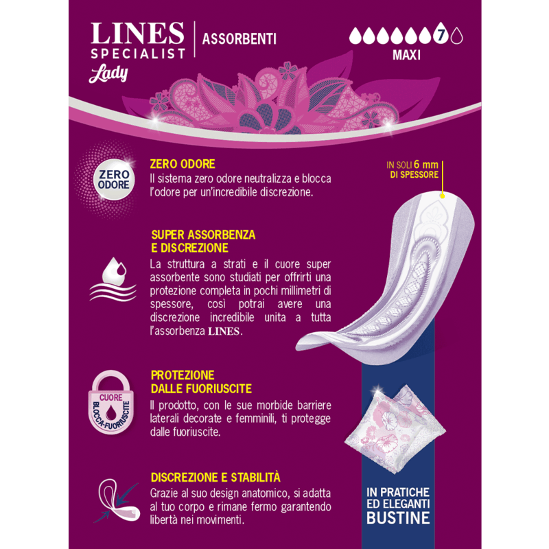 Assorbenti Femminili Lady Maxi