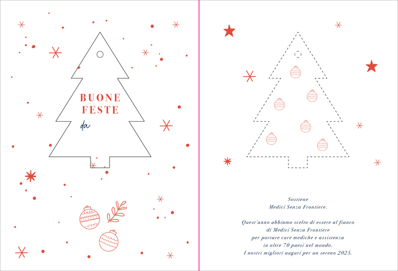 Biglietto di auguri di Natale aziendale - Albero
