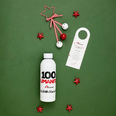 Borraccia in acciaio inox 100% Umanità
