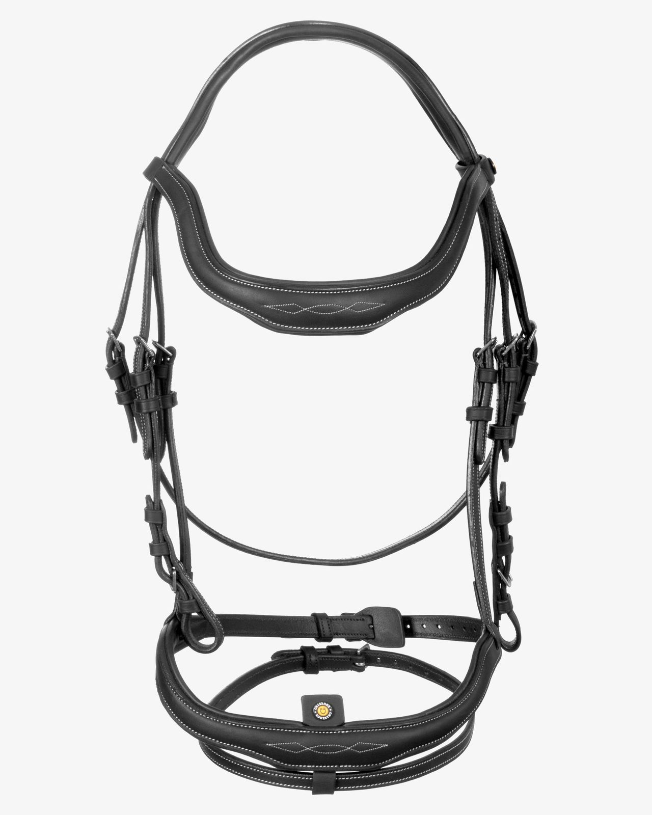 Soft leather stitched bridle