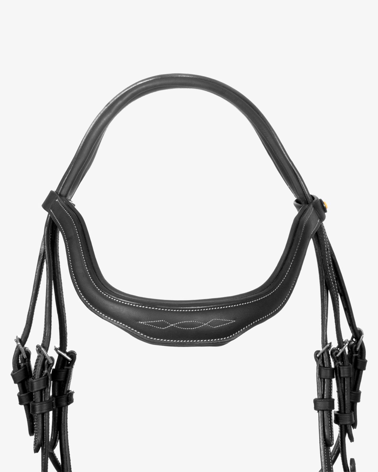 Soft leather stitched bridle