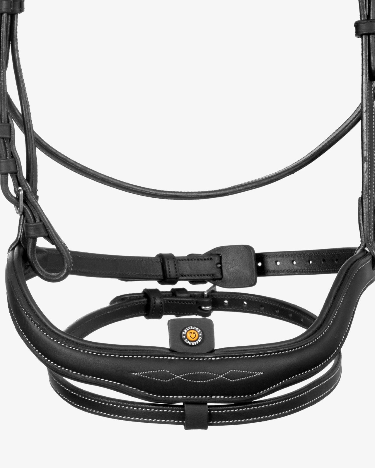 Soft leather stitched bridle