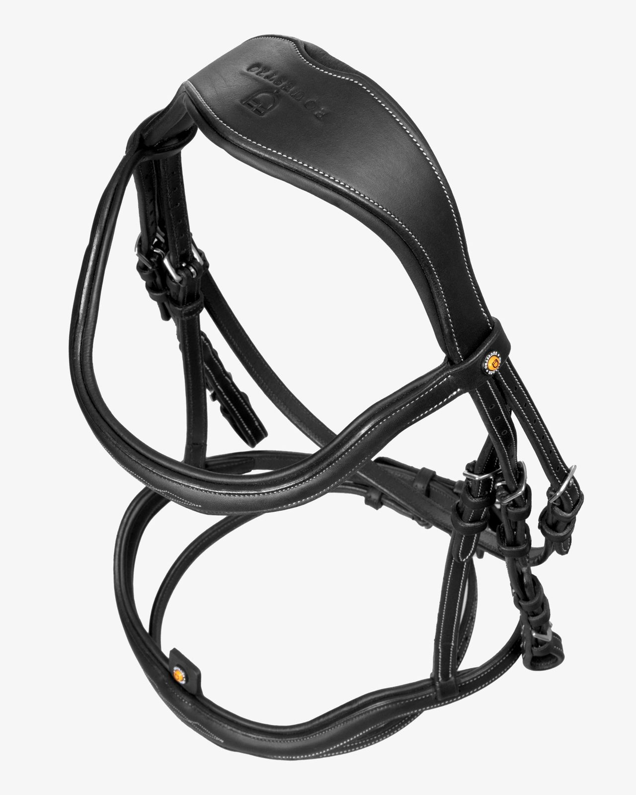 Soft leather stitched bridle