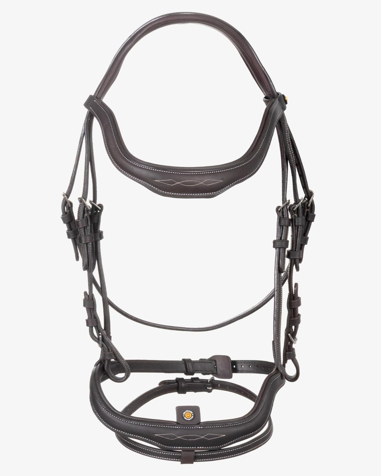 Soft leather stitched bridle