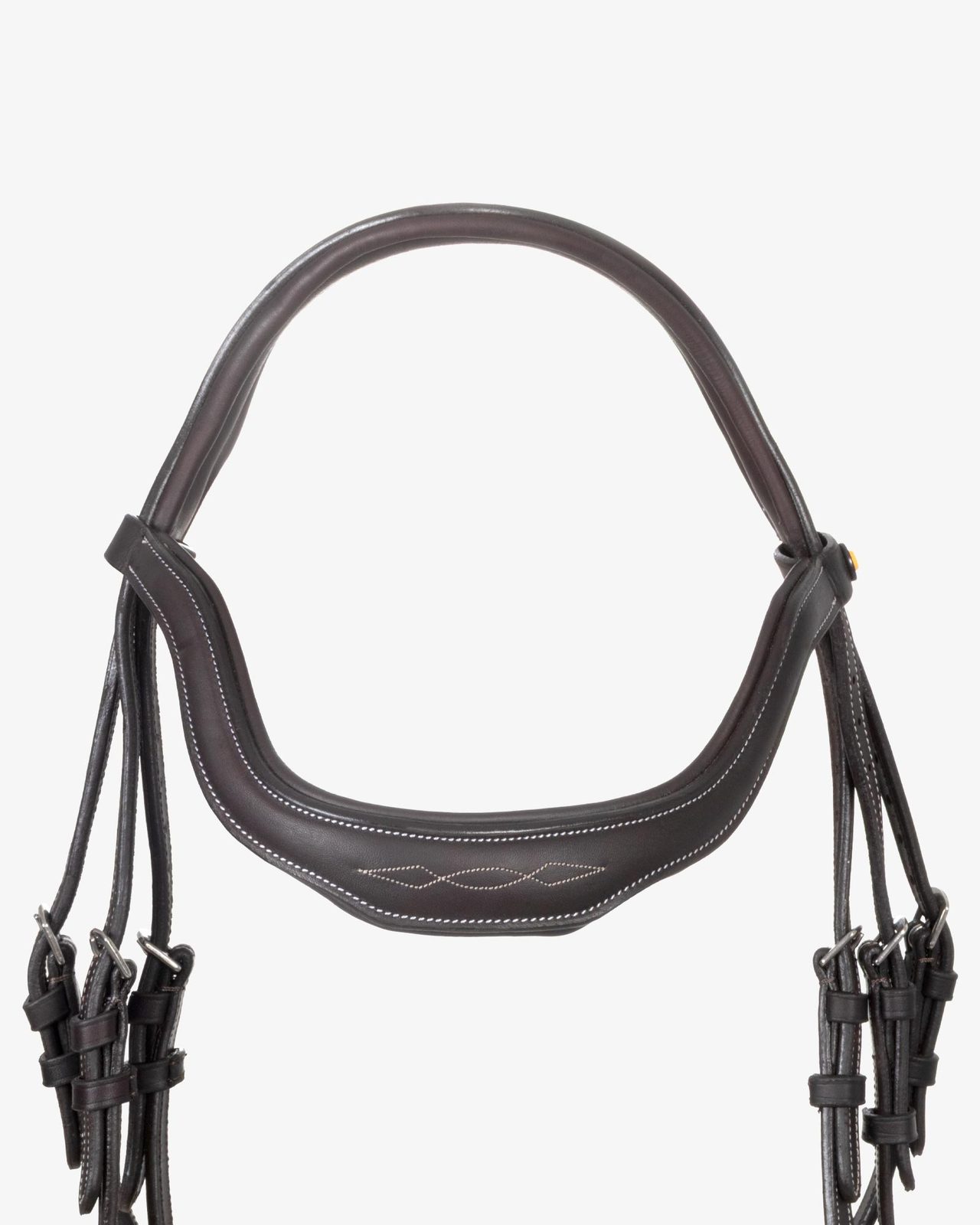 Soft leather stitched bridle