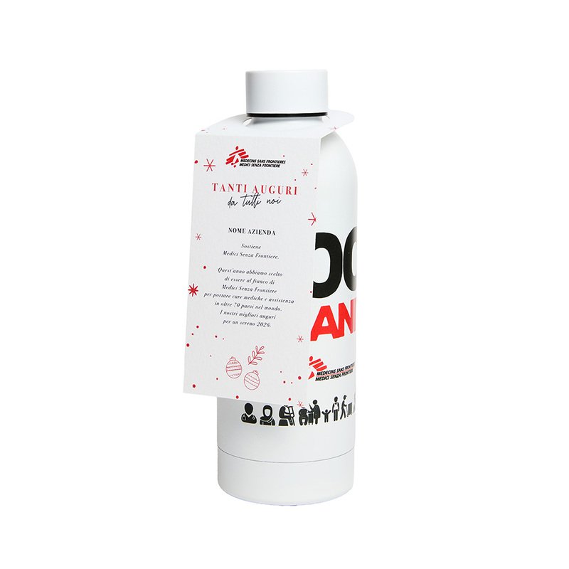 Borraccia in acciaio inox 100% Umanità
