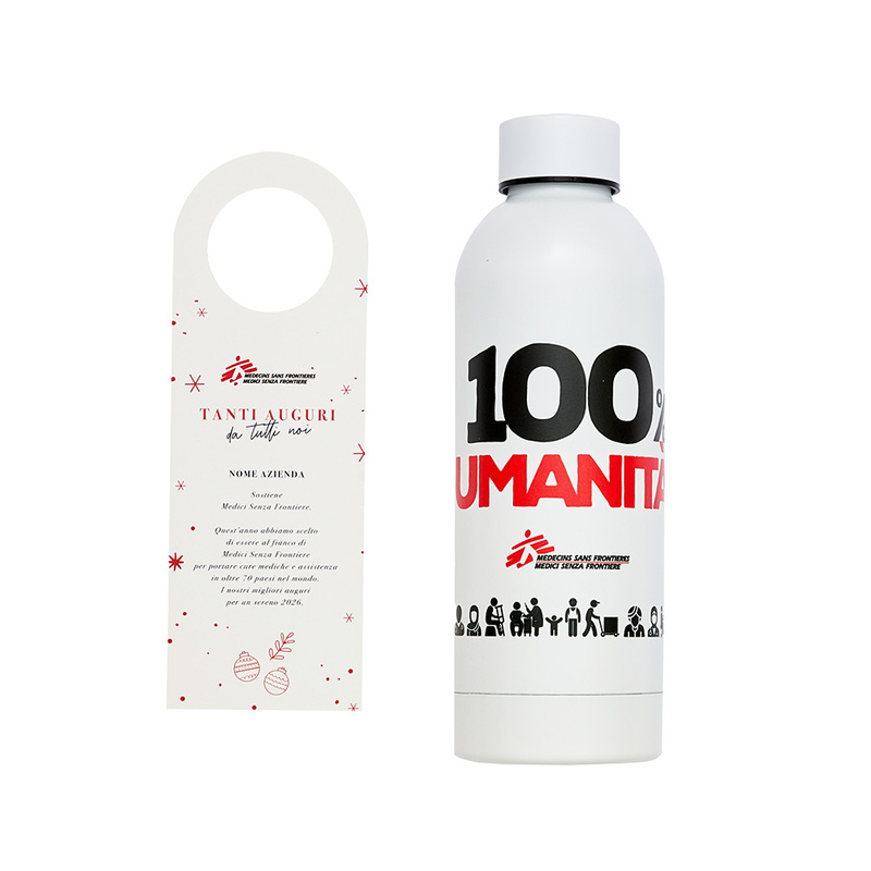 Borraccia in acciaio inox 100% Umanità
