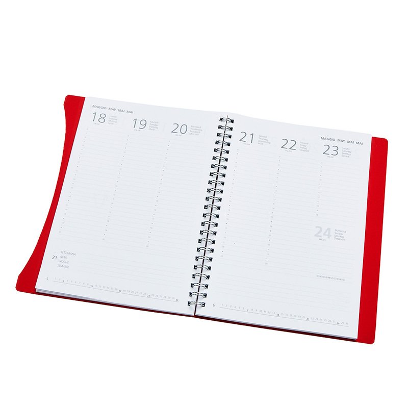 Agenda solidale 2026 personalizzata - rossa
