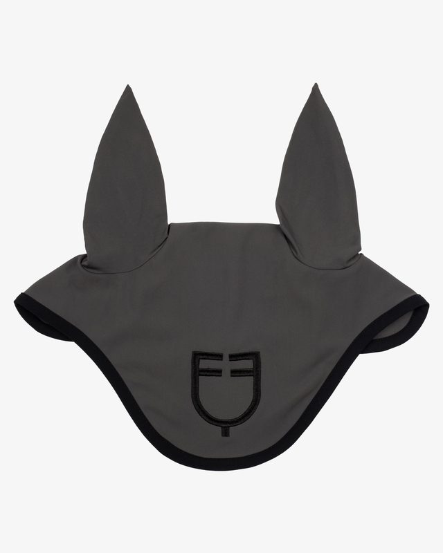 Black line edition fly veil in stretch material