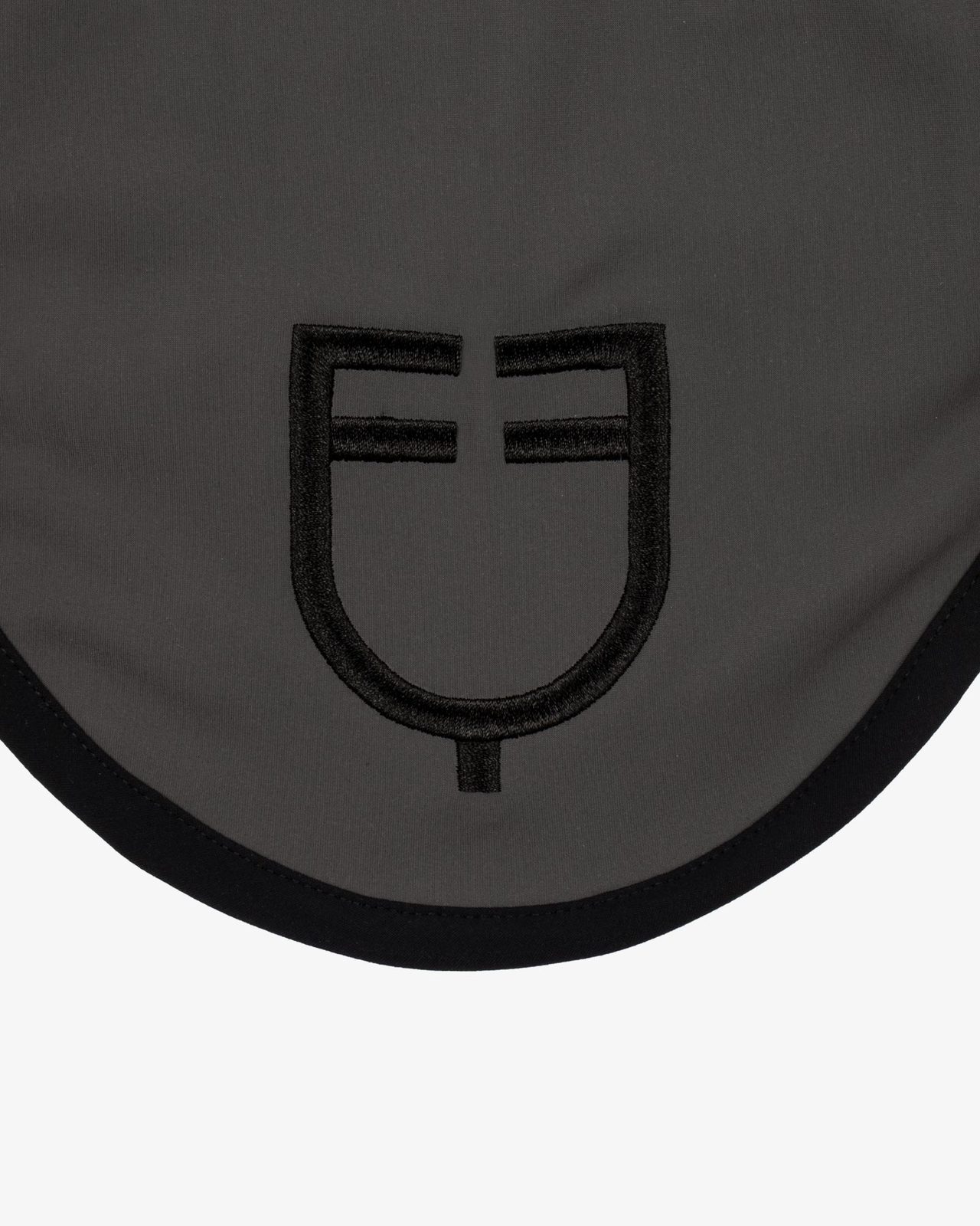 Black line edition fly veil in stretch material