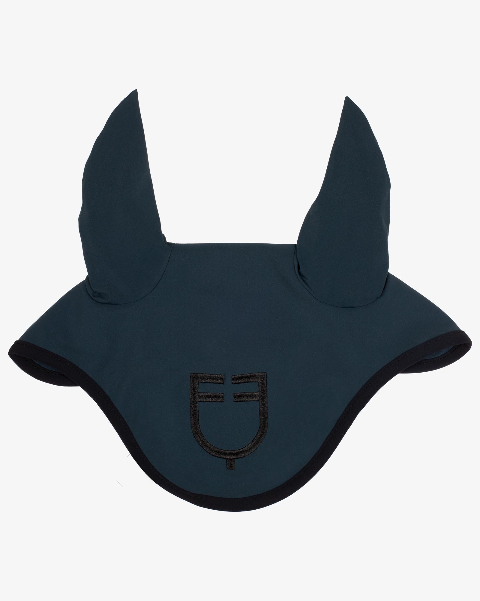 Black line edition fly veil in stretch material
