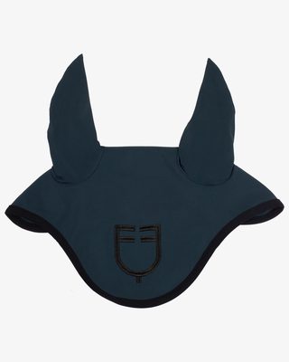 Black line edition fly veil in stretch material