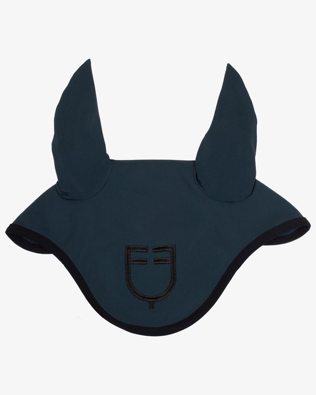 Black line edition fly veil in stretch material