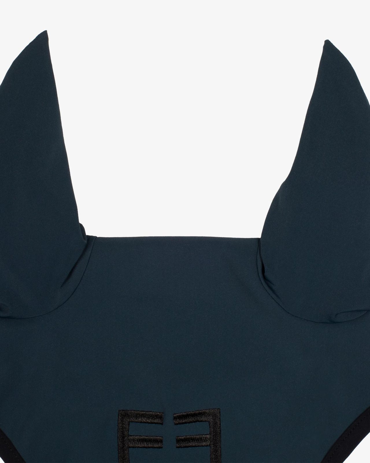 Black line edition fly veil in stretch material