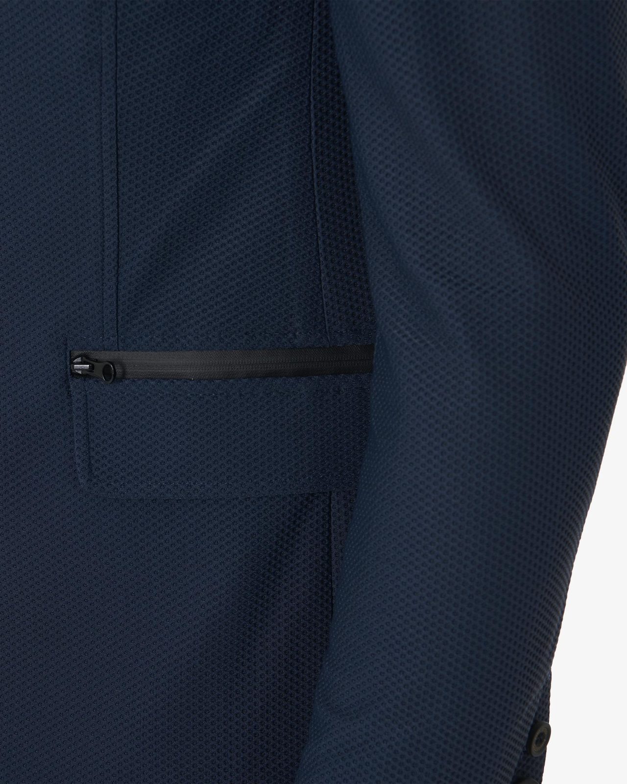 Men's competition jacket three buttons perforated fabric