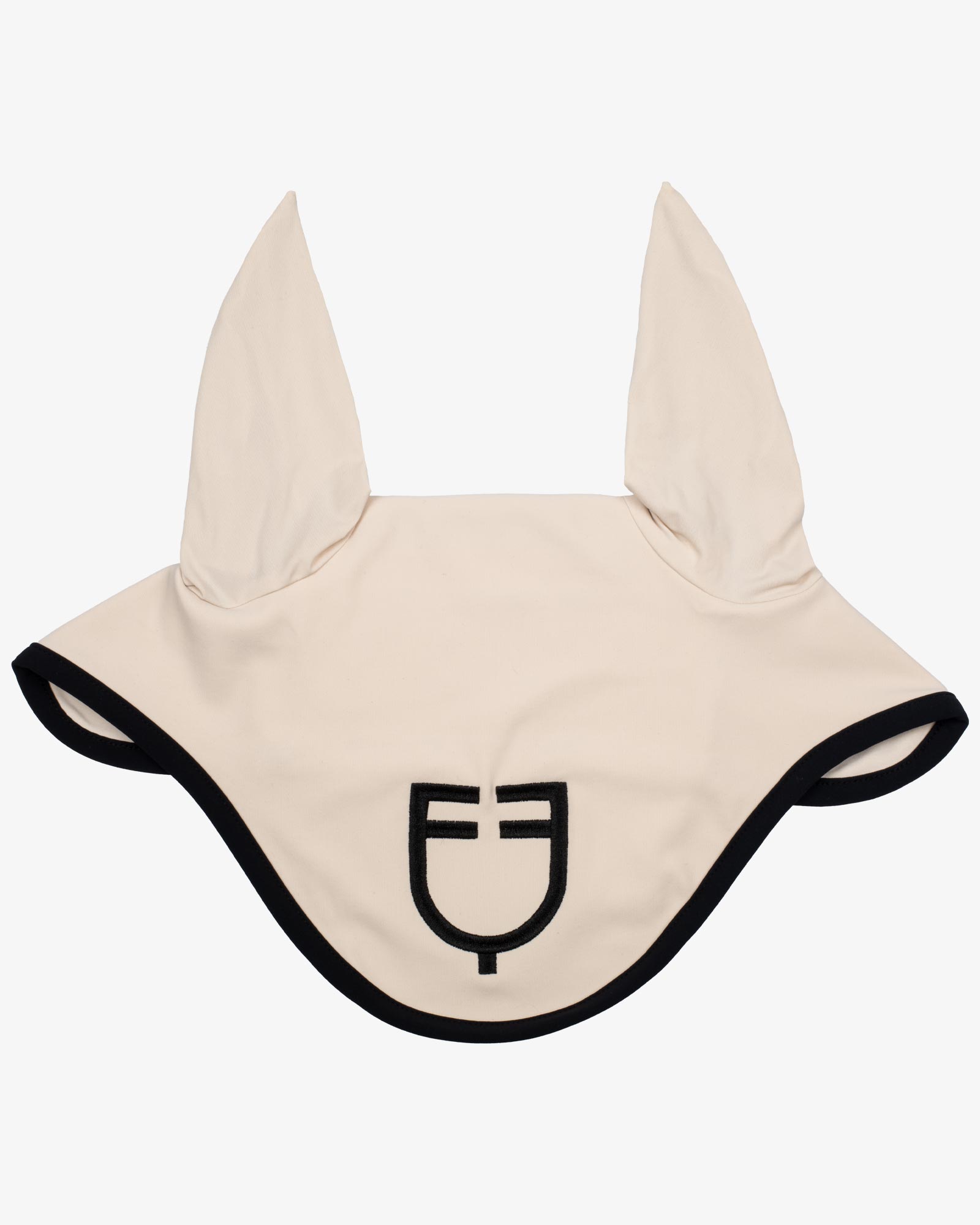 Black line edition fly veil in stretch material