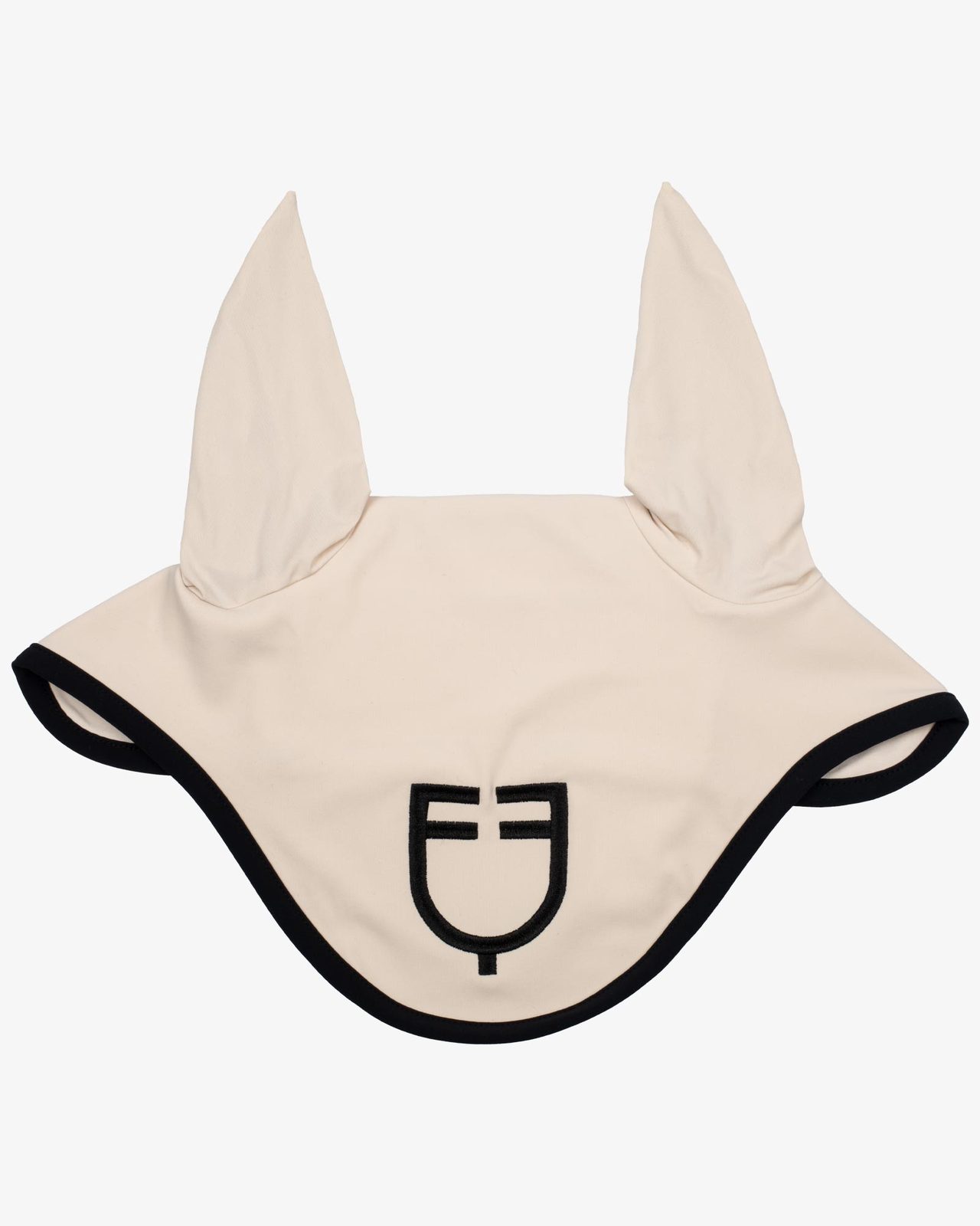 Black line edition fly veil in stretch material