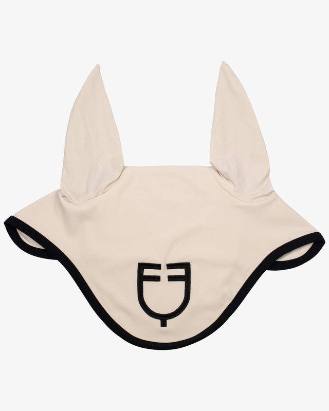 Black line edition fly veil in stretch material