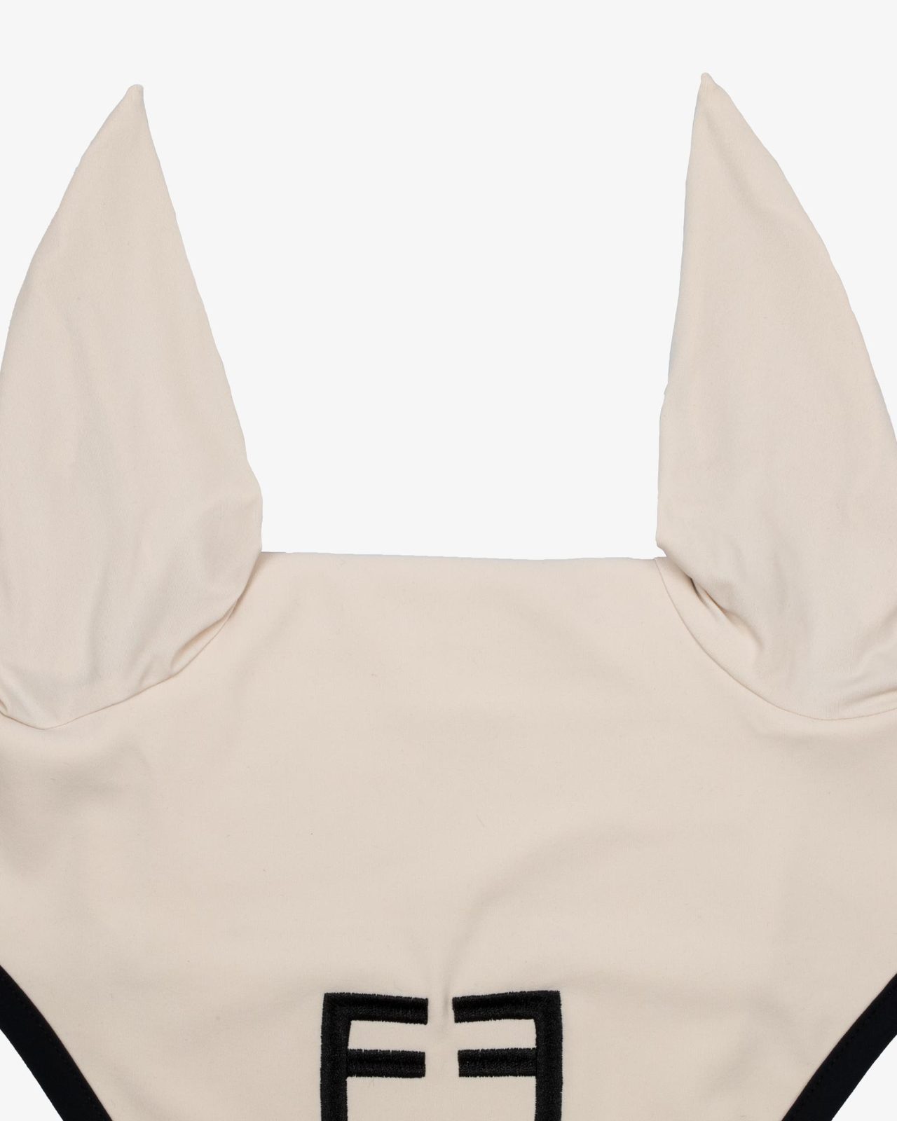 Black line edition fly veil in stretch material