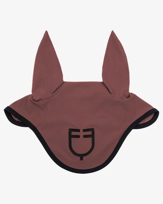 Black line edition fly veil in stretch material
