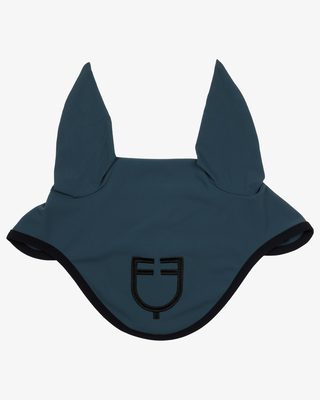 Black line edition fly veil in stretch material