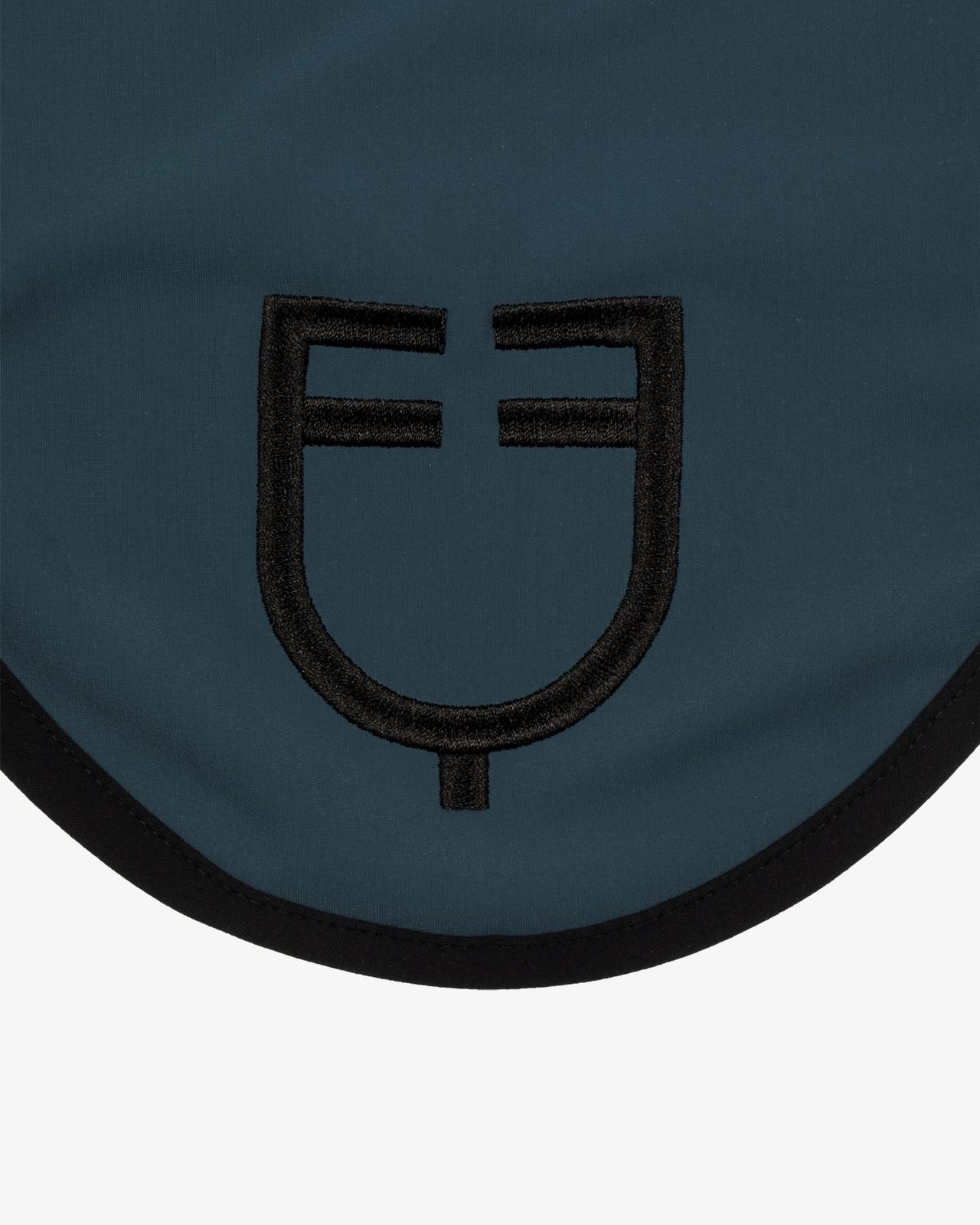 Black line edition fly veil in stretch material