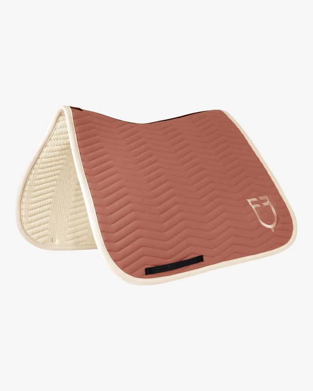 Wave Quilting dressage saddle pad in technical fabric
