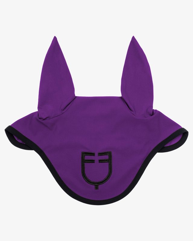 Black line edition fly veil in stretch material