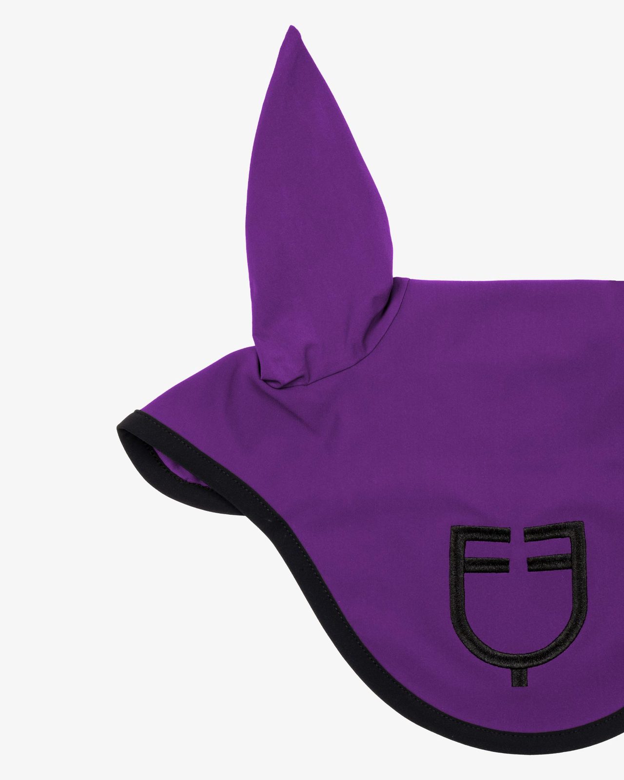 Black line edition fly veil in stretch material